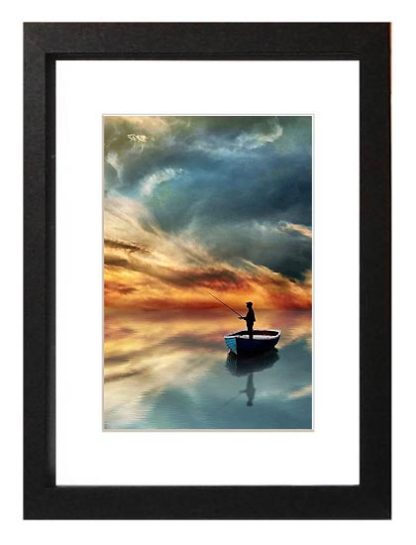 6x8-black-wood-matted-frame-with-clear-glass-and-stand