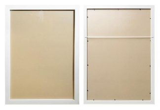 A0 White Wood Ready-Made Poster Frame (suits 84.1X118.9 cm paper) with ...