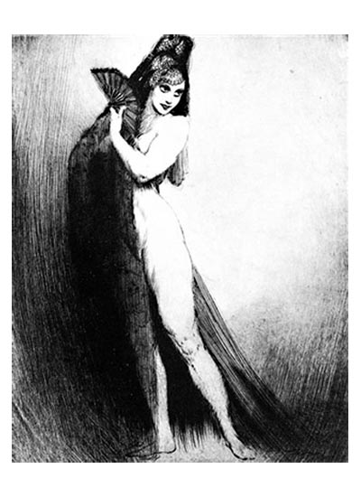Norman-Lindsay-The-Mantilla-(etched-circa-1925,-published-in-2011)